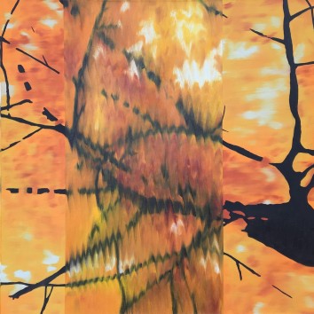 Fall Disruption, Oil on canvas, 30x60