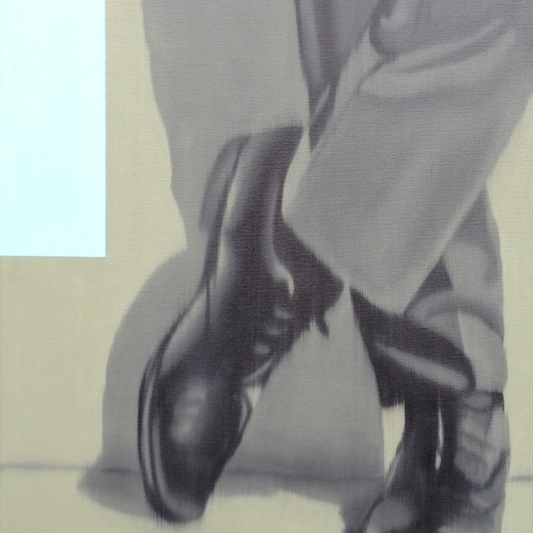 Dress Shoes Green, Oil on canvas, 20 x 16